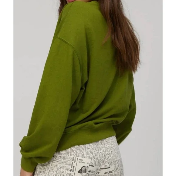 Daydreamer Johnny Cash Sunday Morning Coming Down Crew Sweatshirt Green Small - Picture 4 of 8